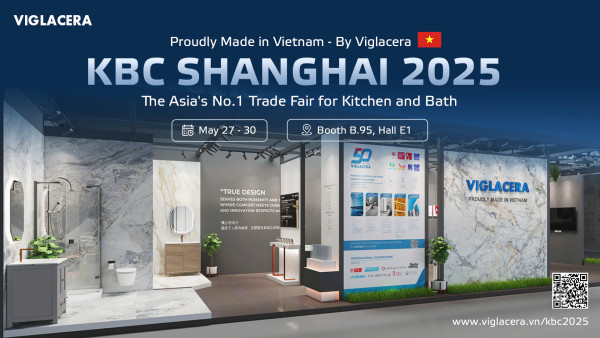 VIGLACERA THAM DỰ TRIỂN LÃM KBC THƯỢNG HẢI 2025 – GIỚI THIỆU GIẢI PHÁP PHÒNG TẮM ĐỒNG BỘ “MADE IN VIETNAM”